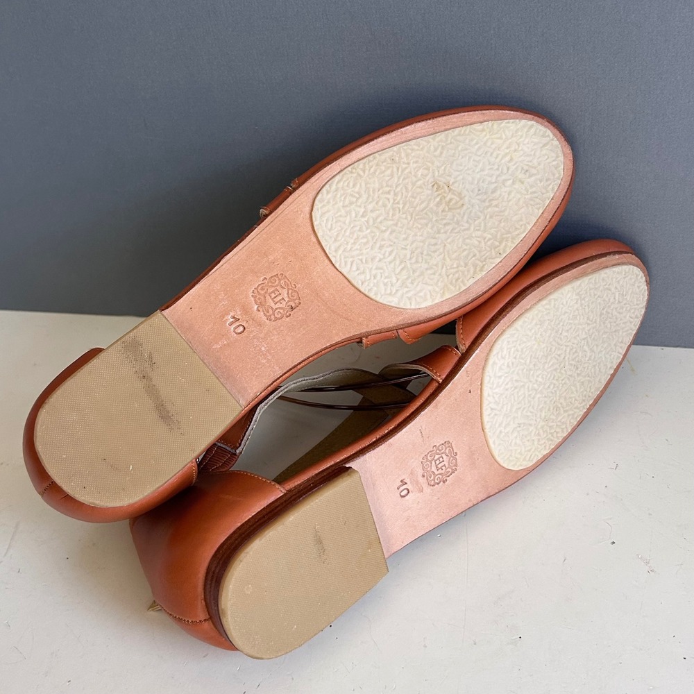 Bali ELF Handmade Mangrove Shoes size 10 Mary Jane Crisscross Flats - Picture 6 of 11